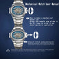 LONGLUX Skeleton Automatic Watch mechanical user manual with winding and time adjustment instructions