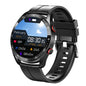 Alcom Distribution men's health tracking smartwatch with black strap and round digital display