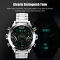 Alcom Distribution men's digital sport watch with silver metal band and multiple time display features