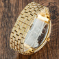 Stylish mens iced out watch silver black with sparkling details and a sleek design