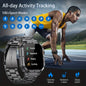 Military tactical smartwatch rugged with all-day activity tracking and over 100 sport modes by Alcom Distribution