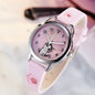 Alcom Distribution cute cat pattern girls watch with pink strap and playful cat face design