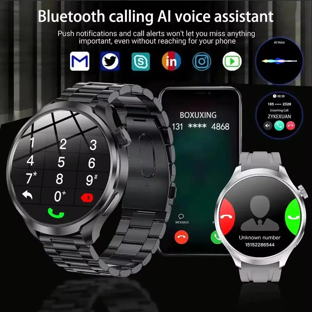 Alcom Distribution outdoor GPS smartwatch with Bluetooth calling and AI voice assistant feature