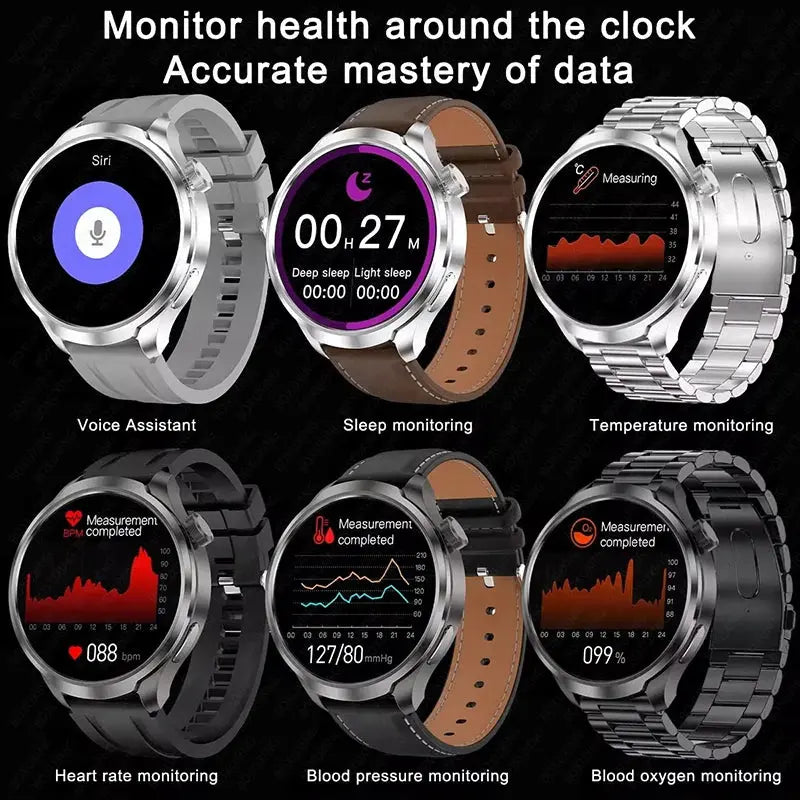 Alcom Distribution outdoor GPS smartwatch collection showing health monitoring features like heart rate sleep and blood oxygen