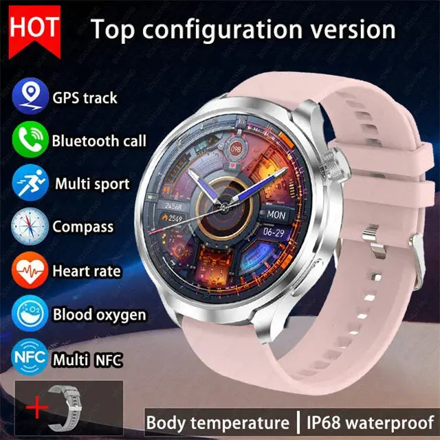 Alcom Distribution outdoor GPS smartwatch with GPS track Bluetooth call multi sport compass heart rate and blood oxygen