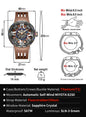Timascus automatic watch with titanium case, fluororubber strap, sapphire crystal, and 46mm dial