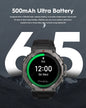 Alcom Distribution rugged outdoor watch with waterproof AMOLED display smartwatch showing charging 75 percent battery