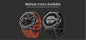 Alcom Distribution waterproof AMOLED display smartwatch in orange and black with rugged metal bezel