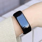 Alcom Distribution black tech-savvy fitness wearable with sleek touchscreen on wrist