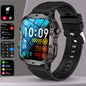 Waterproof fitness smartwatch by Alcom Distribution with black strap and colorful activity tracking display
