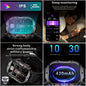 Alcom Distribution waterproof fitness smartwatch with IPS color accuracy, sleep monitoring, military-grade craftsmanship, and 420mAh battery