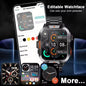 Alcom Distribution fitness tracker smart watch for men with customizable watch face and health metrics display