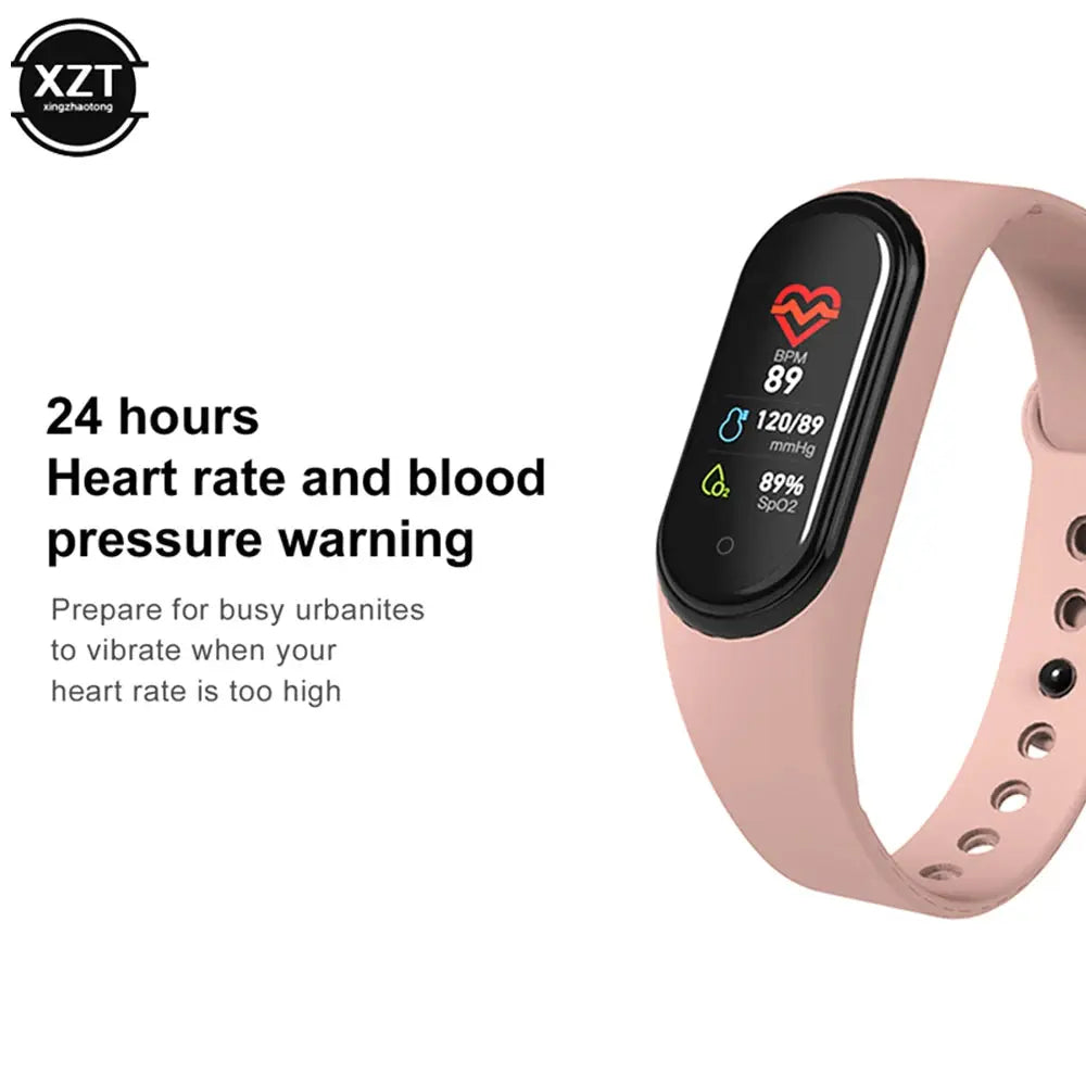 Affordable fitness tracker watch by Alcom Distribution with 24-hour heart rate and blood pressure monitoring