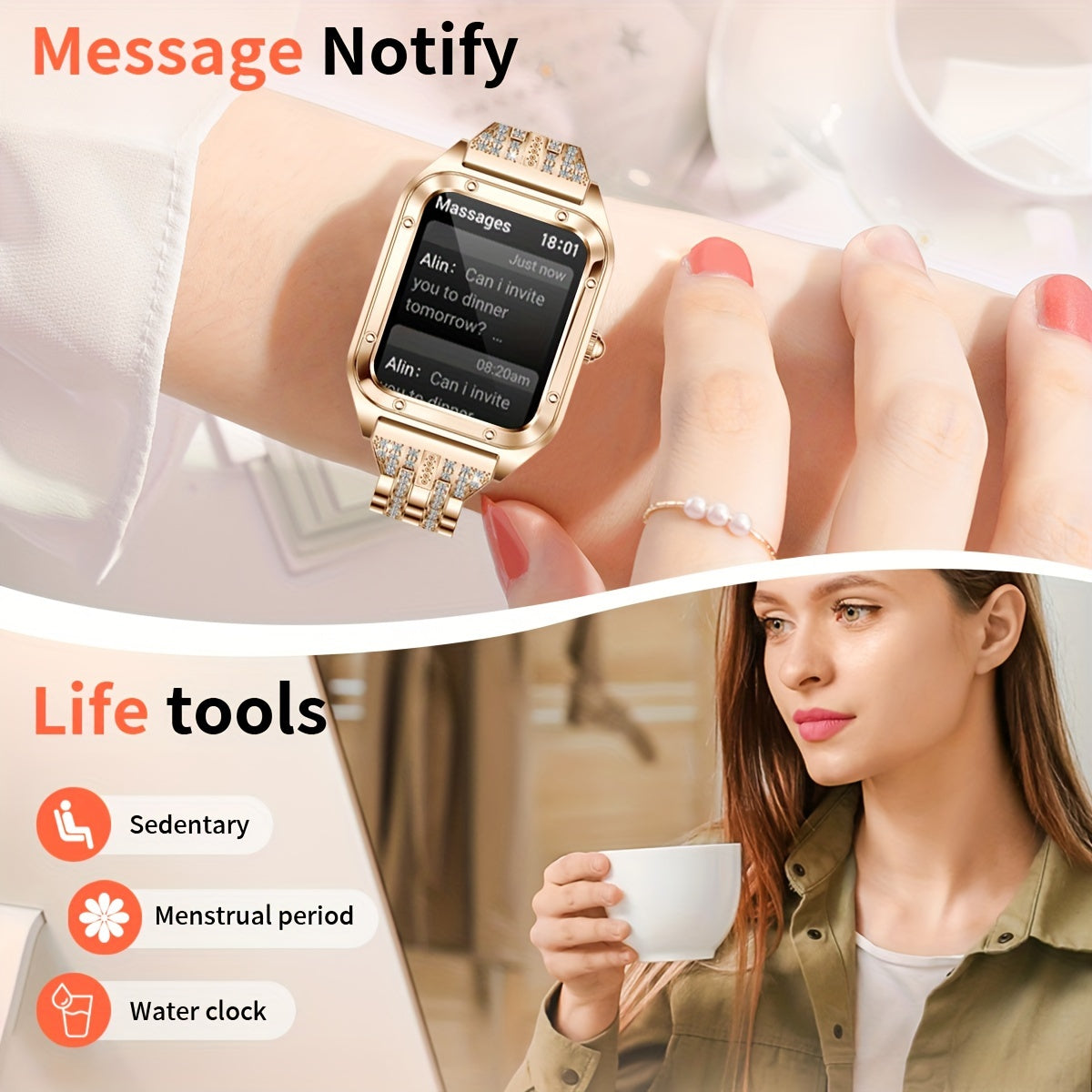 Women's Smart Watch (Answer/Dial), 1.57" Smart Watch For Android And IOS Phones, IP67 Water Resistant Fitness Watch, AI Voice Features for Women & Men