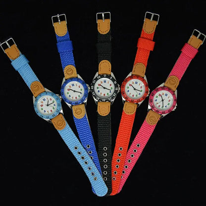 Children's WristWatch Colorful Number Dial