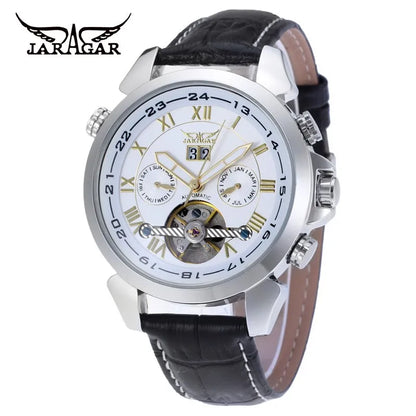 JARAGAR Men Tourbillon Watches Roman Numbers