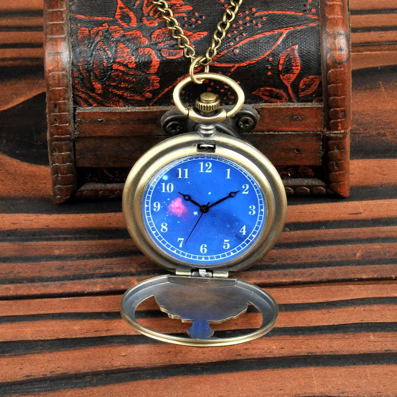 The Little Prince Planet Blue Bronze Vintage Quartz Pocket Watch: A Timeless Gift for Young Dreamers