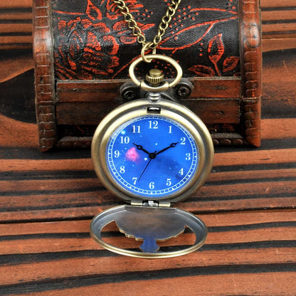 The Little Prince Planet Blue Bronze Vintage Quartz Pocket Watch: A Timeless Gift for Young Dreamers