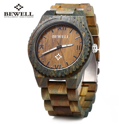 BEWELL ZS-W065A Wooden Quartz Watch: A Timeless Blend of Nature and Luxury