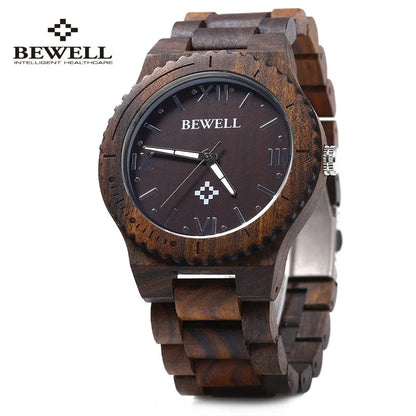 BEWELL ZS-W065A Wooden Quartz Watch: A Timeless Blend of Nature and Luxury