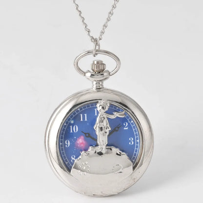 The Little Prince Planet Blue Bronze Vintage Quartz Pocket Watch: A Timeless Gift for Young Dreamers