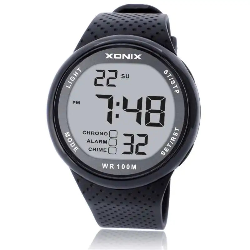 Men's 100m Waterproof Sports Digital Wristwatch