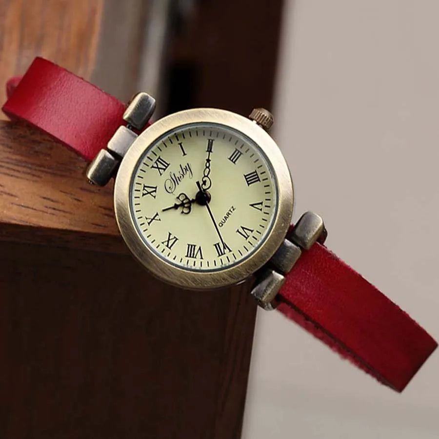 Shsby New Fashion Leather Women's Watch ROMA Vintage