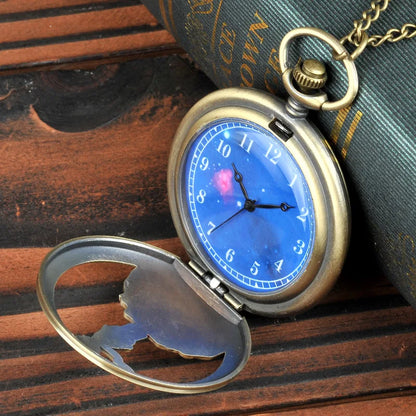 The Little Prince Planet Blue Bronze Vintage Quartz Pocket Watch: A Timeless Gift for Young Dreamers