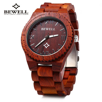 BEWELL ZS-W065A Wooden Quartz Watch: A Timeless Blend of Nature and Luxury