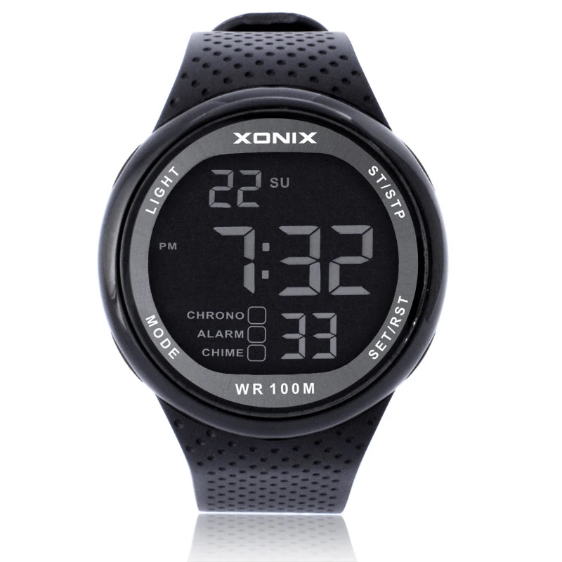 Men's 100m Waterproof Sports Digital Wristwatch