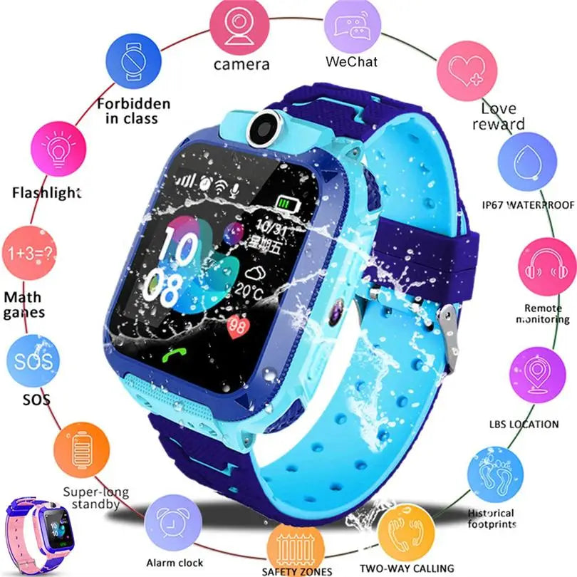 Children Kids Smart Watch Tracker Anti-Lost