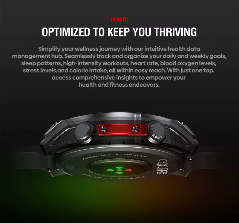 Zeblaze Stratos 4 GPS Smartwatch for Adventurers Alcom Distribution