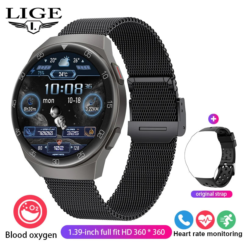 LIGE Smart watch Waterproof Sports Fitness Tracker Health monitor