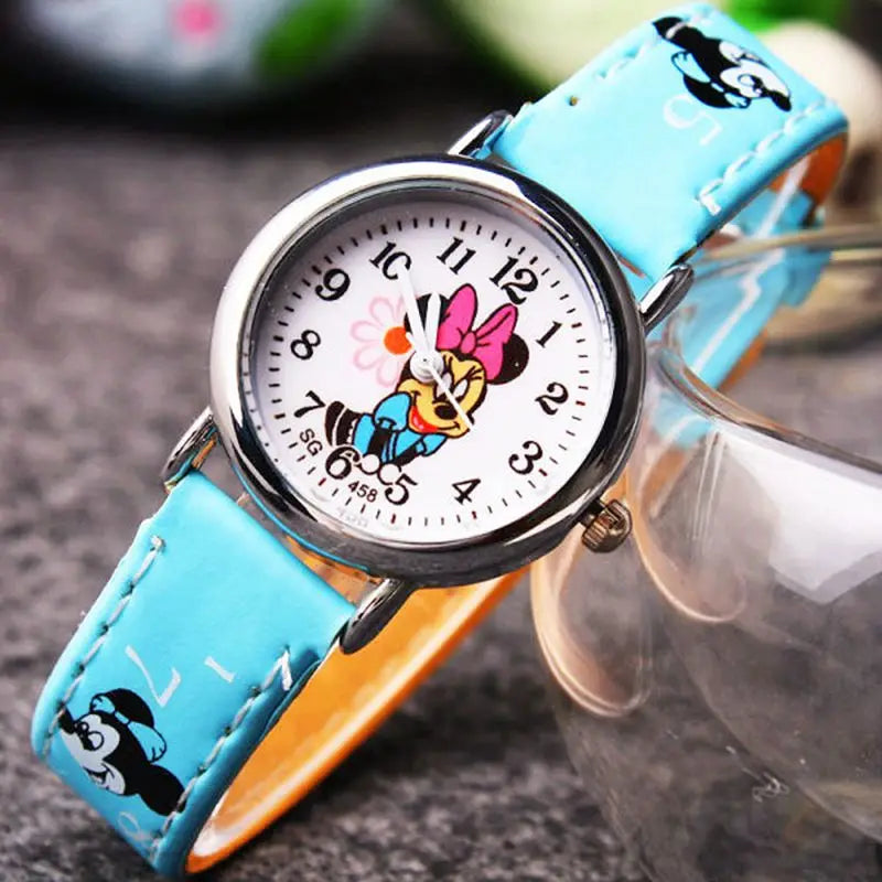 Disney Minnie Cute Cartoon Girls Kids Quartz Watch