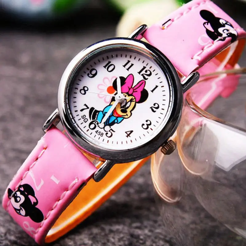 Disney Minnie Cute Cartoon Girls Kids Quartz Watch