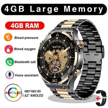 2024 New Original for Huawei Smart Watch Men Extraordinary Master 4GB Memory Sports Tracker AMOLED NFC Bluetooth Call smartwatch