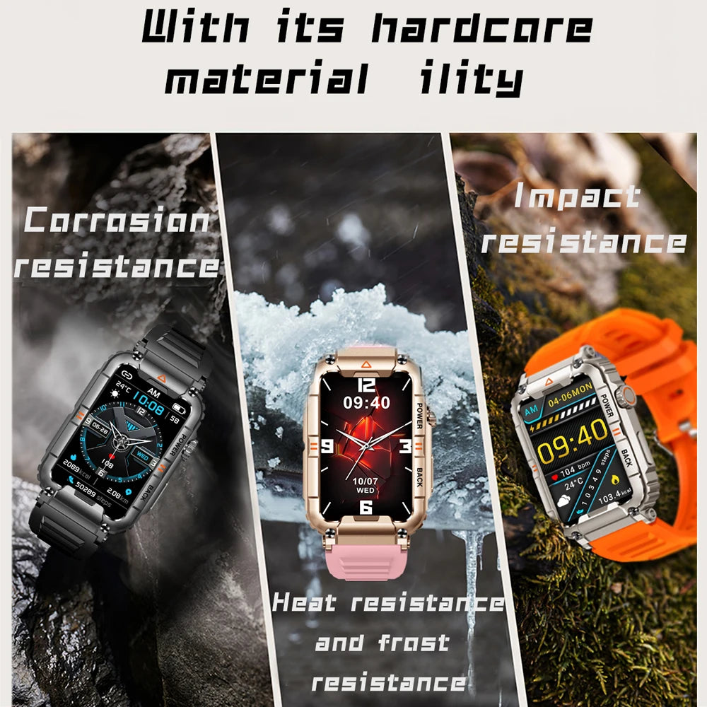 New Bluetooth Call Smart Watch Fitnes GPS Sport Track Waterproof