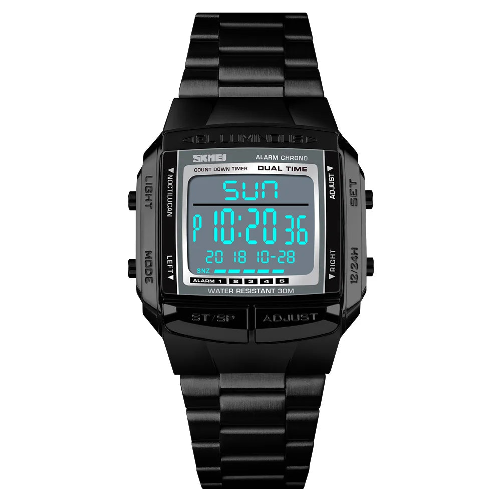 SKMEI 1381 Men's Large Dial Digital Sports Watch