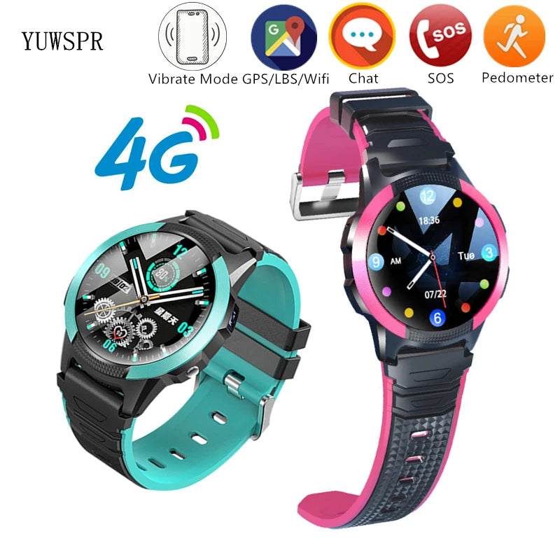 4G Smart Watch for Kids: IP67 Waterproof with GPS, WiFi, and SOS Functionality