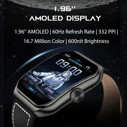 2024 Black Shark GT3 Smartwatch, Global Version, 1.96" Amoled Always On Display, Shark GPT, 10 Days Battery Life, 100+ Sport Model, IP68 Water Resistant, BT Calling