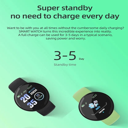 Digital Fitness Tracker Kids Smart Watch - Waterproof