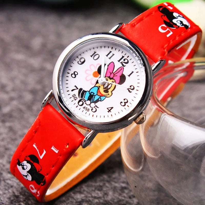 Disney Minnie Cute Cartoon Girls Kids Quartz Watch