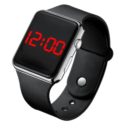 Women's Electronic Square LED Sports Wristwatch