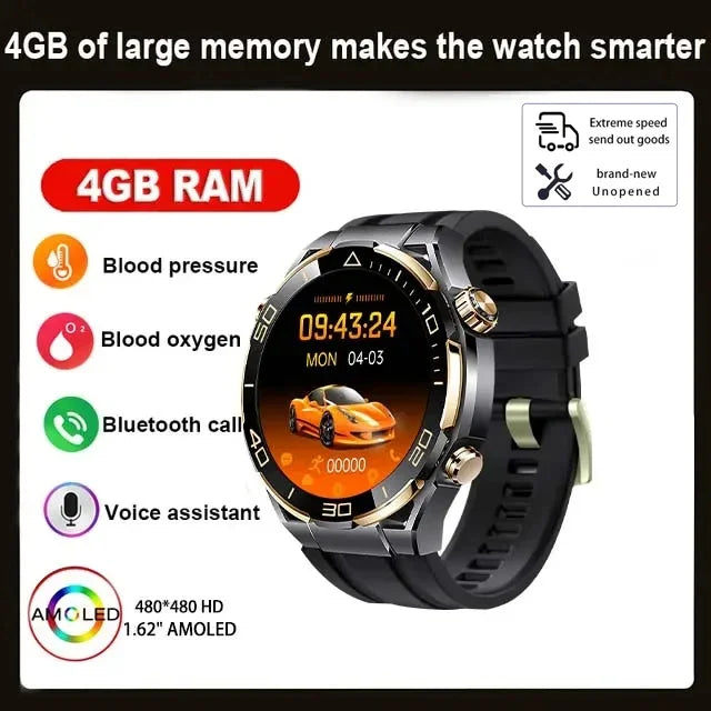 2024 New Original for Huawei Smart Watch Men Extraordinary Master 4GB Memory Sports Tracker AMOLED NFC Bluetooth Call smartwatch