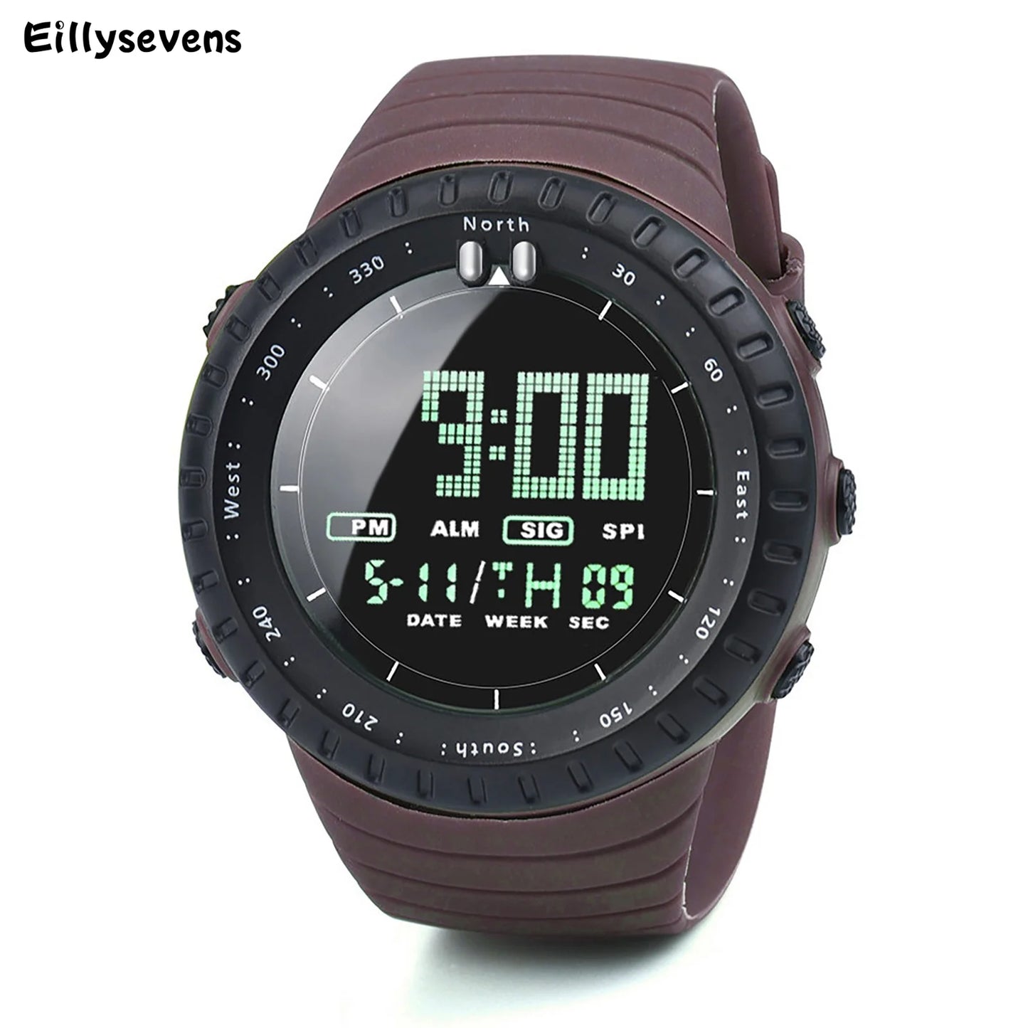 Unisex Digital Sport Watch with High-Quality LED Display