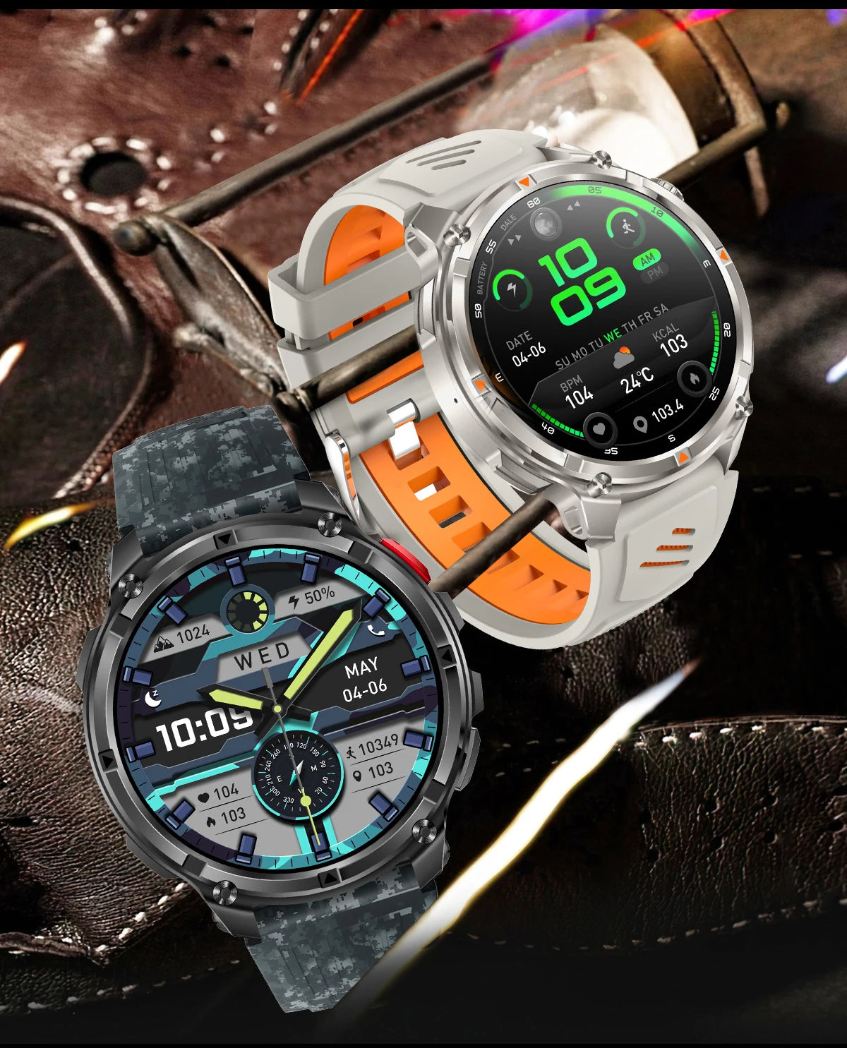 LIGE Outdoor Sport Tracker Smart Watch – 1100mAh, IP68, Long Battery