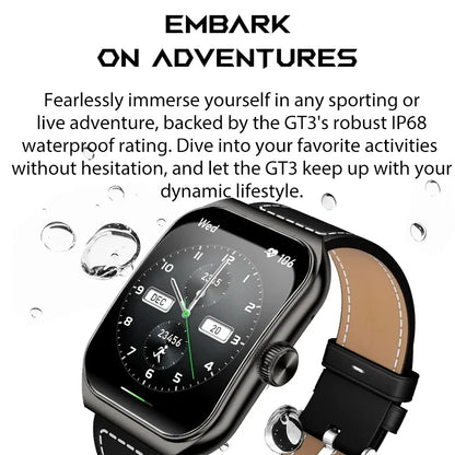 2024 Black Shark GT3 Smartwatch, Global Version, 1.96" Amoled Always On Display, Shark GPT, 10 Days Battery Life, 100+ Sport Model, IP68 Water Resistant, BT Calling