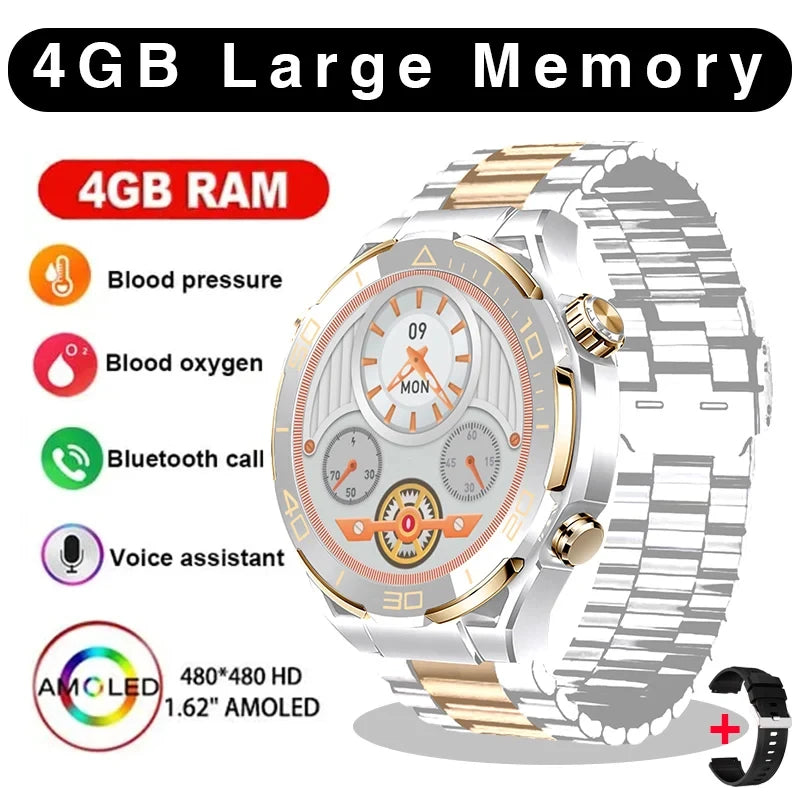 2024 New Original for Huawei Smart Watch Men Extraordinary Master 4GB Memory Sports Tracker AMOLED NFC Bluetooth Call smartwatch