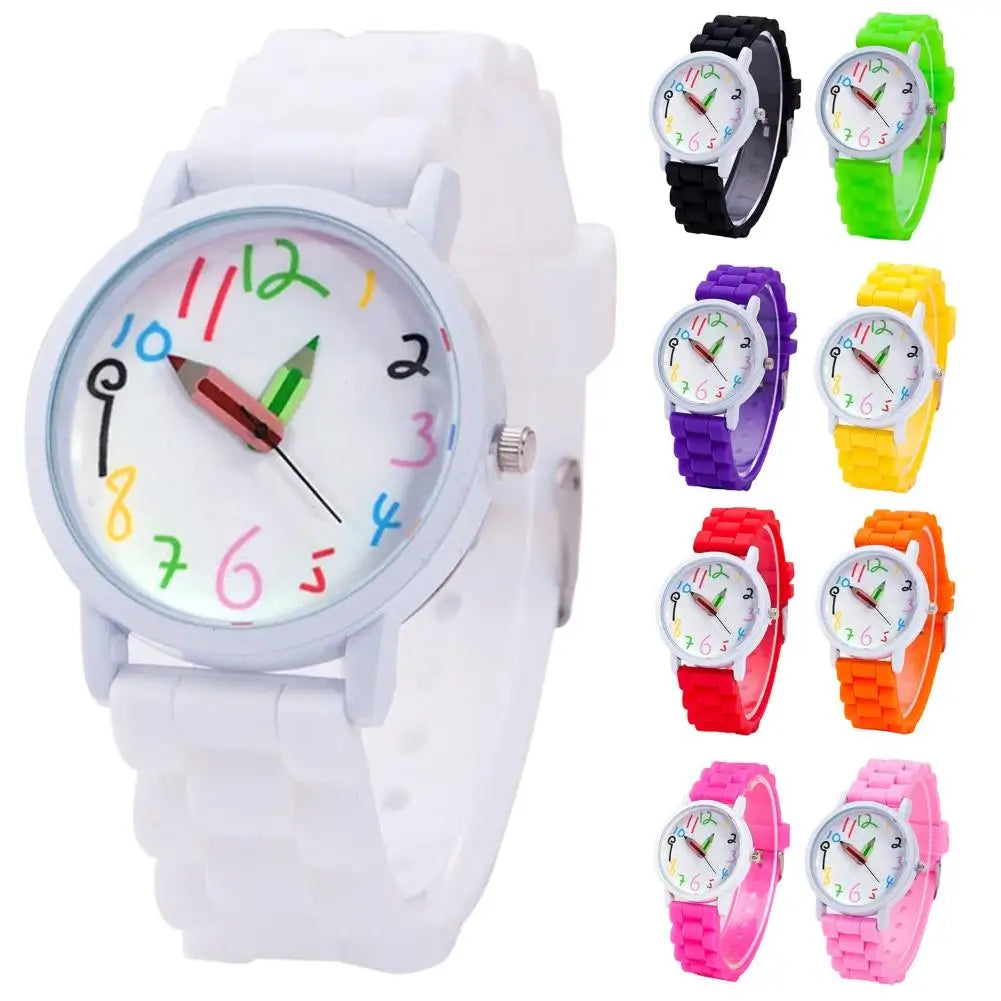 Digital Quartz Kids Watch with Pencil Pointer