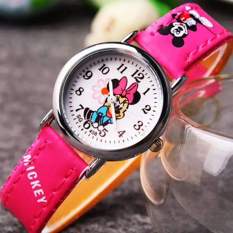 Disney Minnie Cute Cartoon Girls Kids Quartz Watch